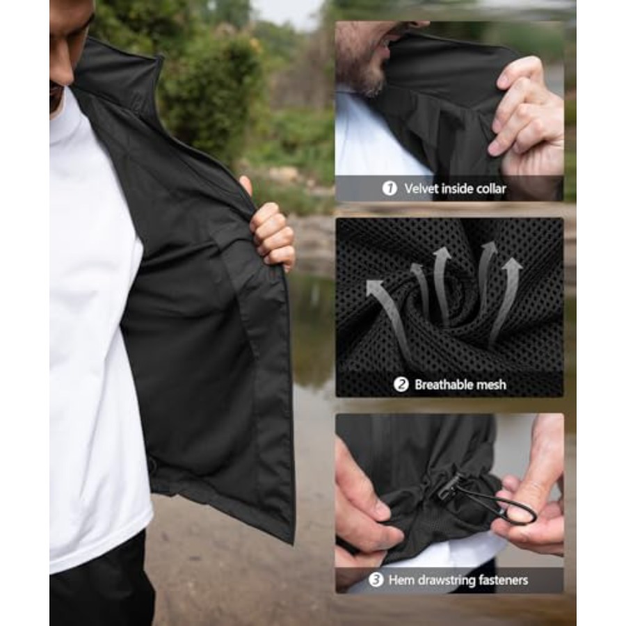 Men's Waterproof Golf Rain Sui - Fishing Rain Suit recensione e prezzo