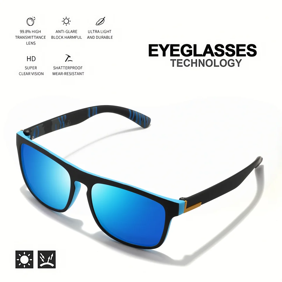1-4PCS Men Classical Square Po - Fishing Sunglasses Polarized recensione e prezzo
