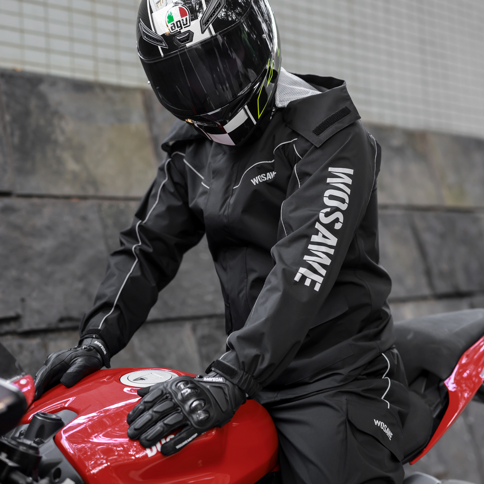 WOSAWE Motorcycle Raincoat Men - Fishing Rain Suit recensione e prezzo
