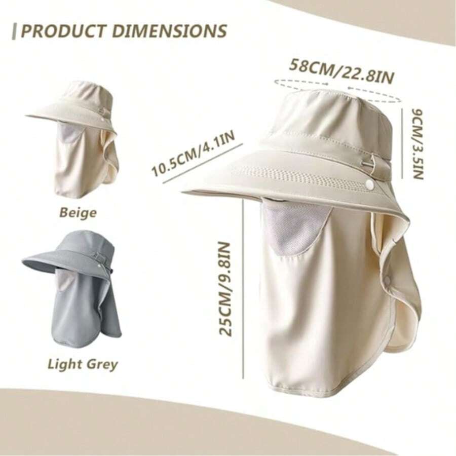 Women Wide Brim Sun Hat With F - Fishing Mask Sun Protection recensione e prezzo