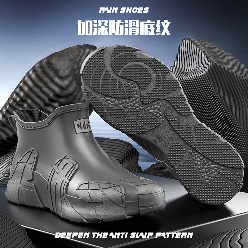 Men Short Outdoor Rubber Rain  - Fishing Boots recensione e prezzo