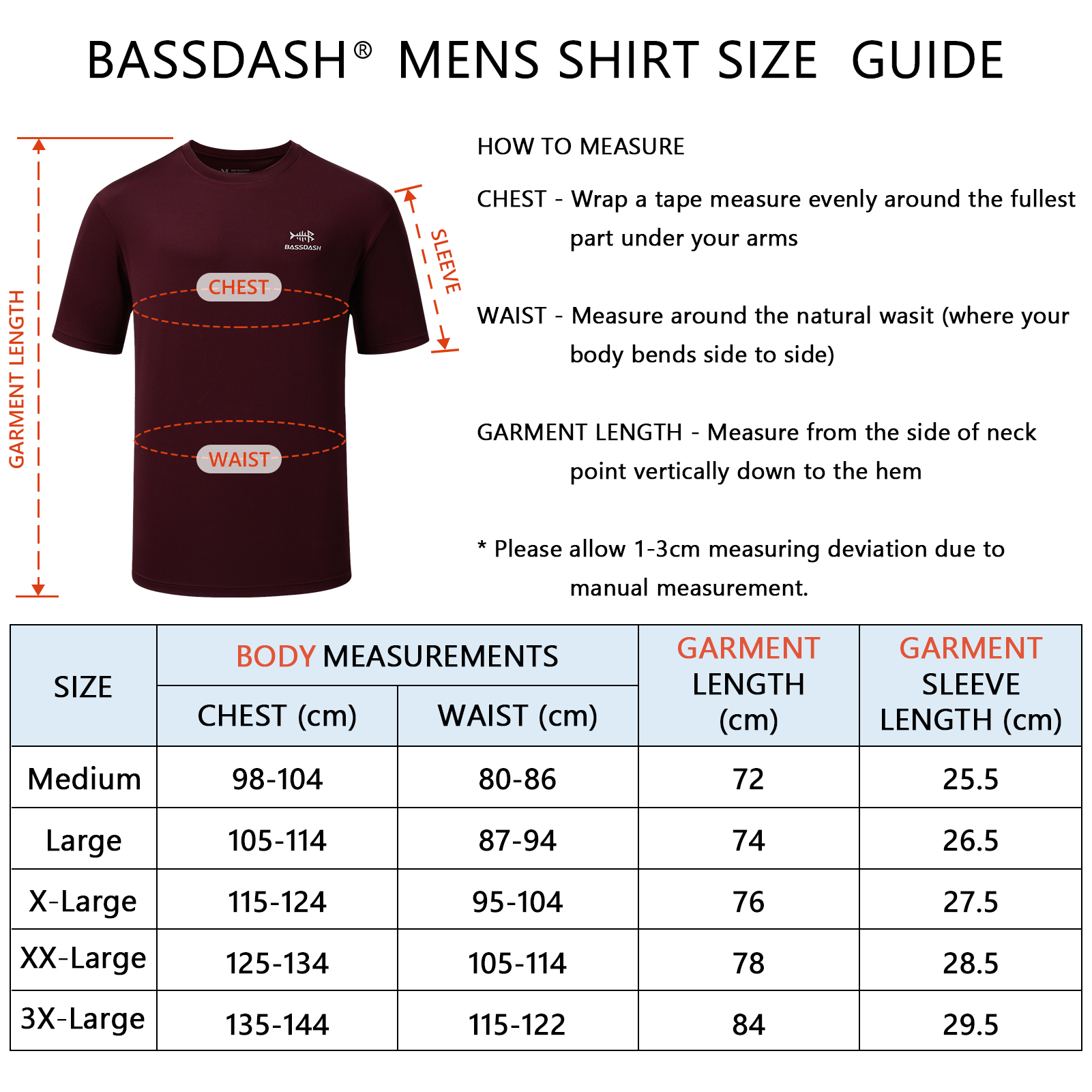 BASSDASH Men’s UPF 50+ Short S - Fishing Shirt Uv Protection recensione e prezzo