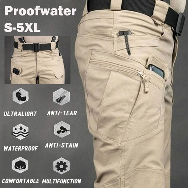 Men's Tactical Cargo Pants 6XL - Fishing Pants Waterproof recensione e prezzo